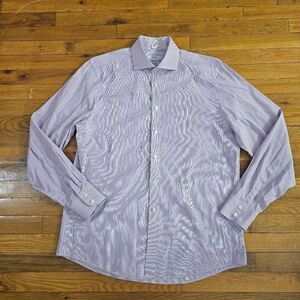 Charles Tyrwhitt Slim Fit Dress Shirt Men’s Size 16.5 - 35 Pink Long Sleeve